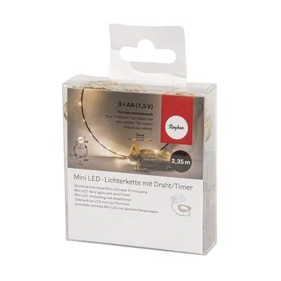 Produktbild von Mini LED - Lichterkette 235 cm mit Draht/ Timer