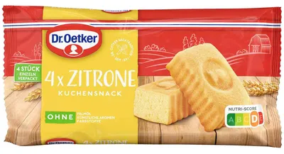 Immagine prodotto di Dr Oetker cake snack mini sponge cake al limone 4x35g