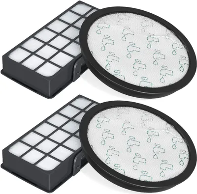Produktbild von Set mit 2 HEPA-Filtern für Rowenta Silence Force Cyclonic 4AAAA RO7647EA RO7663EA RO7676EA RO7681EA (Modell RO76xx) Staubsauger, Ersatzfilterzubehör ZR903701