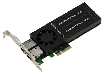 Zdjęcie produktu dla Karta pcie sieciowa 2 porty gigabit ethernet 2 5G nas serwer