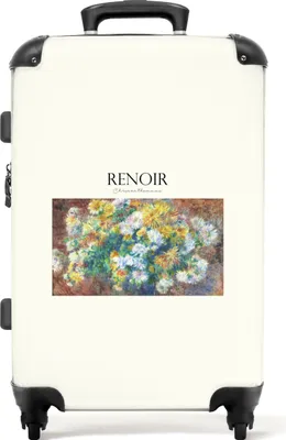 Produktbild von NoBoringSuitcases.com® Großer Koffer - Kunst - Renoir - Blumen - Alte Meister - Malerei - Kombinationsschloss TSA - Hartschalen Trolley 4 Rollen - 72 liter - Reisekoffer - 66 cmKoffer Mittelgroß 67x43x25 cm, 72L,