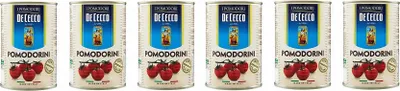 Produktbild von 6x De Cecco Pomodorini Kirschtomaten Tomaten sauce aus Italien dose 400g