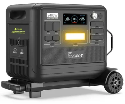 Obrázek produktu pro F2400 Power Station – přenosná powerbanka – 2400 W, 2048 Wh LiFePO4, 1,5 h rychlé nabíjení, 13 výstupů, 230 V čistá sinusová vlna, kufřík na kolečkách, zásuvka EU