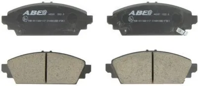 Produktbild von ABE Bremsbeläge Satz Vorne für HONDA CIVIC VII Hatchback (EU, EP, EV) C14041ABE