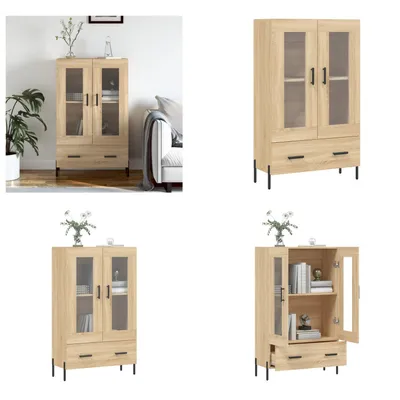 Produktbild von vidaXL Highboard Sonoma Eiche 69,5x31x115 cm Holzwerkstoff - Highboard - Highboards - Sideboard - Schrank