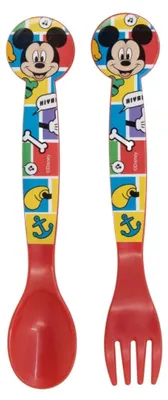 Obrázek produktu pro Dětská plastová sada příborů Mickey Mouse - 2 kusy