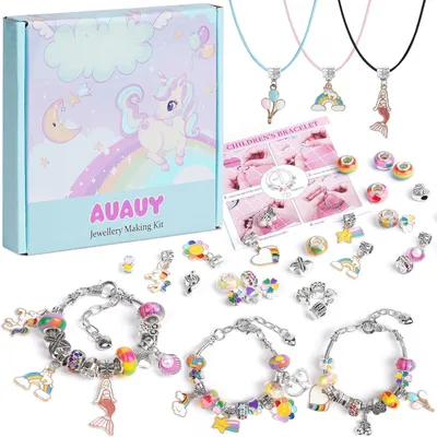 Productafbeelding van Knutselset armbanden voor meisjes, kindercadeau, adventskalender, cadeautje voor Sinterklaas