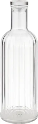 Produktbild von Getränkeflasche aus transparentem MS-Kunststoff mit Verschluss und Dichtung Kapazität: 1 Liter ØxH: 9 x 28,5 cm