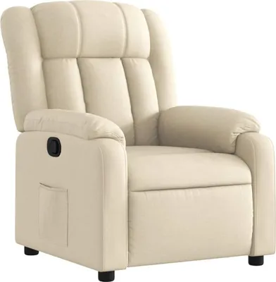 Immagine prodotto di vidaXL Poltrona relax in tessuto crema