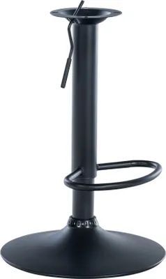 Produktbild von Verstellbarer Barhocker mit XL-Gestell – Hocker-Set – drehbar bis 150 kg Tragkraft | Farbe: Schwarz | Größe: 10 x 10 cm