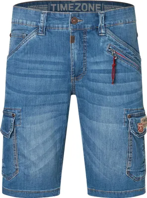 Produktbild von Timezone Denim Bermuda Jeans Shorts mit Cargo-Taschen Größe: 29W