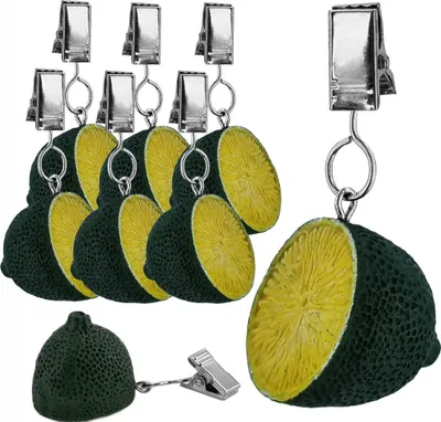 Produktbild von 8 Tischdeckenbeschwerer Tischklammern Tischtuchhalter Tischtuchgewichte Limetten