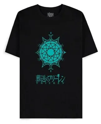 Produktbild von Frieren T-Shirt Herren Frieren schwarz Anime, Fan-Merch 100% Baumwolle M