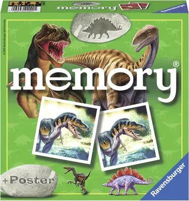 Produktbild von Ravensburger Dinosaurier memory, Lernspiel, Kinder, 15 min, Junge/Mädchen, 72 Stück(e), Mehrfarben
