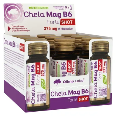 Image de Olimp Chela-Mag B6 Forte shot (saveur cerise), 9 unités