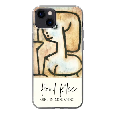 Produktbild von MuchoWow® Handyhülle Schutzhülle Hülle für iPhone 13 Kunst - Paul Klee - Trauerndes Mädchen Silikon Softcase Handy Hülle - Karteninhaber