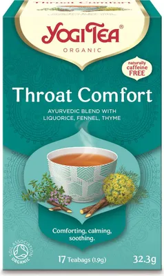 HERBATKA NA GARDŁO (THROAT COMFORT) BIO (17 x 1,9 g) 32,3 g - YOGI TEA