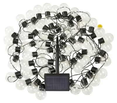Produktbild von Globulb 40 LED warmweiße Solar-Lichterkette, 13,7 m, Solarpanel, IP44