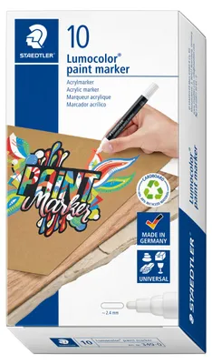 Immagine prodotto di STAEDTLER® 349-0 Pennarello acrilico Lumocolor bianco