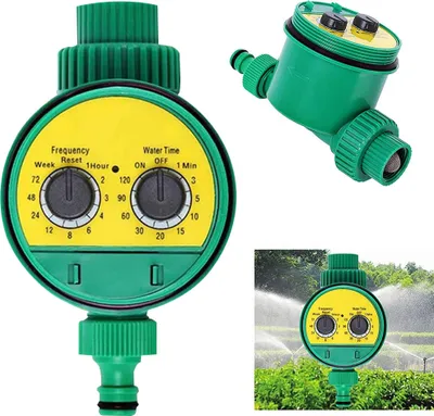 Produktbild von Bewässerungscomputer Bewässerungsuhr für Automatische Bewässerung Garten Wasser Zeitschaltuhr Computer mit Kugelhahn