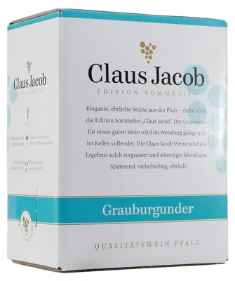 Produktbild von Claus Jacob Grauburgunder Qualitätswein 5L BIB