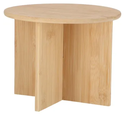 Image de Support pour plantes en bambou - Beige - D 25 x H 19,5 cm