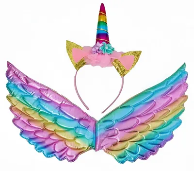 Image de Ailes et bandeau arc-en-ciel - Licorne étincelante