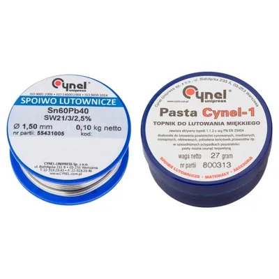 Produktbild von Topex Cynel Lötset, Zinn 1,5 mm + 100 g Lötpaste sn60%