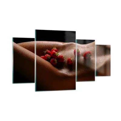 Produktbild von Bilder auf glas - Frau Wasser Tröpfchen Tau - 160x90cm - Glasbilder - Wandbilder - Kunstdruck - zum Aufhängen bereit - Wanddekoration aus Glas - Glas Bilder - Wandbild auf Glas - GDL160x90-2533