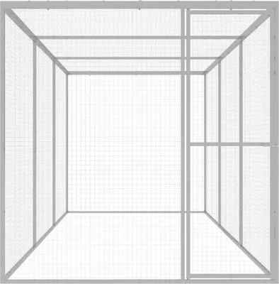 Obrázek produktu pro vidaXL Klec pro kočky 4,5x1,5x1,5 m Pozinkovaná ocel