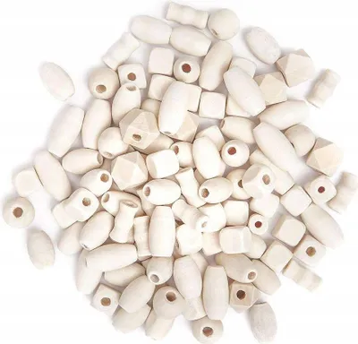 Obrázek produktu pro Holzperlen, Mix, 1-3cm, 50g
