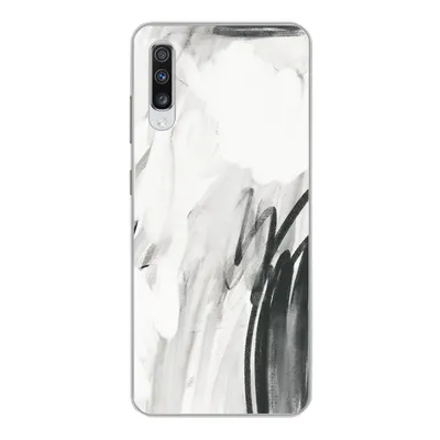 Produktbild von MuchoWow® Handyhülle Schutzhülle Hülle für Samsung Galaxy A70 Kunst - Schwarz - Weiß - Abstrakt Silikon Softcase Handy Hülle - Schutzhaube