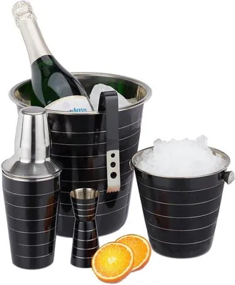 Produktbild von Famanu Cocktail Shaker Set - 5-teilig - Edelstahl - 500 ml