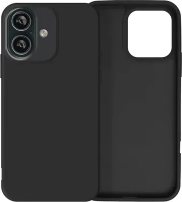 Produktbild von Avizar, Halbsteife Silikon Handyhülle für Apple iPhone 16 Plus, Schwarz
