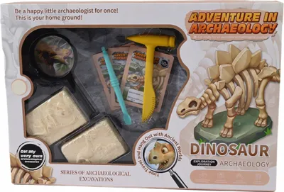 Produktbild von Dino Ausgrabungsset Skelett Dinosaurier Ausgraben Archäologie Set Kinder Forscher Spielzeug