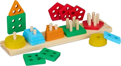 Produktbild von relaxdays Sortier- und Stapelspielzeug