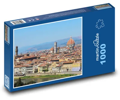 Zdjęcie produktu dla Puzzle 1000 Panorama Florencji w Toskanii - martinpuzzle