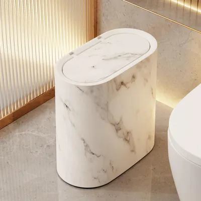 Immagine prodotto di 12 Litri: Contenitore per rifiuti con coperchio, ideale per cucina e bagno