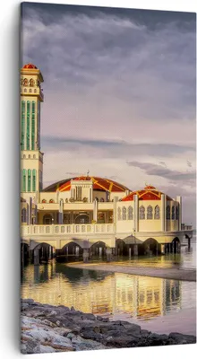 Produktbild von Bild auf Leinwand - Leinwandbild - Architektur asien gebäude kultur - 45x80cm - Wand Bild - Wanddeko - Leinwanddruck - Bilder - Kunstdruck - Wanddekoration - Leinwand bilder - Wandkunst - PA45x80-2119