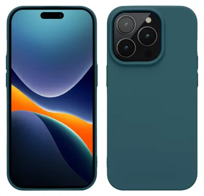 Produktbild von kwmobile Hülle für das iPhone 14 Pro Hülle - weiche und schlanke TPU Silikon Handyhülle - stoßabsorbierendes flexibles Case - kabelloses Laden -