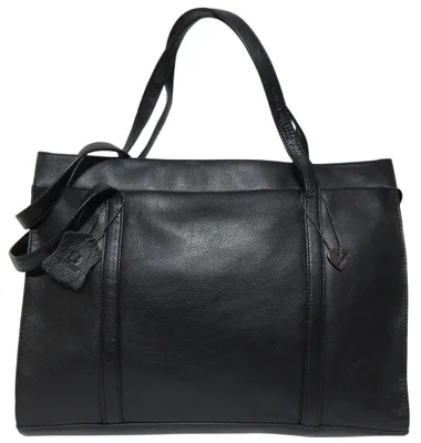 Produktbild von Josephine Osthoff Damen Handtasche Legat, Shopper aus 100% Echleder, handgemacht mit Laptopfach bis 13 Zoll, Henkeltasche mit Schultergurt, für Arbeit, Uni, Einkauf, mit Reißverschluss