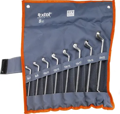 Obrázek produktu pro Klíč očkoplochý Extol Premium, sada 12 kusů, 6233