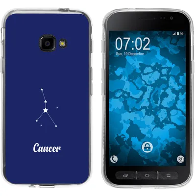 Produktbild von PhoneNatic Case kompatibel mit Samsung Galaxy Xcover 4 / 4s Silikon-Hülle SternzeichenCancer M3