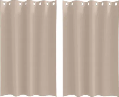 Obrázok produktu pre vidaXL Zatemňujúce závesy s krúžkami 2 ks Taupe 175 x 140 cm