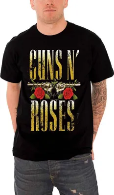 Produktbild von Guns N Roses - "Big Guns" T-Shirt für Herren/Damen Uni RO1045 (XXL) (Schwarz)