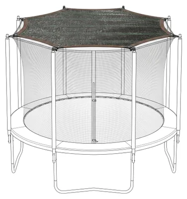 Productafbeelding van Trampoline Zonbescherming 305 cm met UV-bescherming