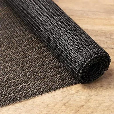 Produktbild von Famanu Antirutschmatte 120x180cm - Schwarz, zuschneidbare PVC-Unterlage für Teppiche