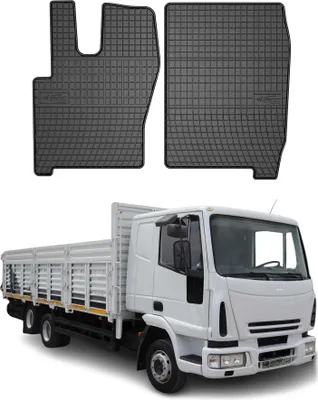 Obrázek produktu pro 2002-2008 Iveco Eurocargo 120 Fußmatten Gummi Schwarz 2 tlg
