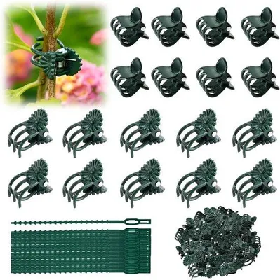 Productafbeelding van Herbruikbare plantenclips voor orchideeën - 230 stuks verstelbare plantenklemmen
