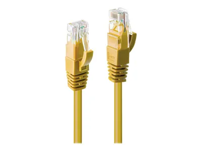 Produktbild von Lindy 48064, 3 m, Cat6, U/UTP (UTP), RJ-45, RJ-45, Gelb